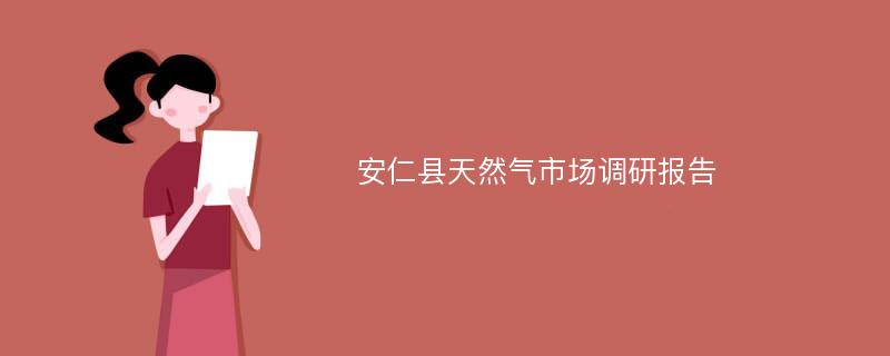 安仁县天然气市场调研报告