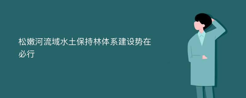 松嫩河流域水土保持林体系建设势在必行